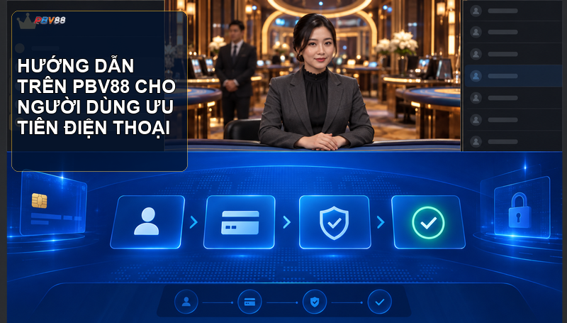 Giao diện PBV88 trên điện thoại với các mục giải trí nổi bật